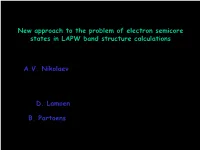 The Augmented Plane Wave Method (APW)