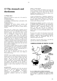 13. the Stomach & Duodenum