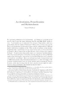 Accelerationism, Prometheanism & Mythotechnesis