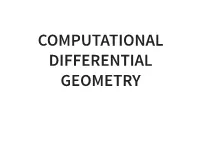 Differential Geometry
