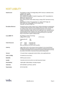 Host Liability