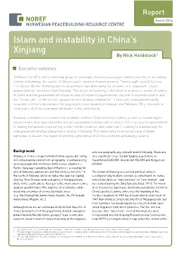 Islam and Instability in China's Xinjiang