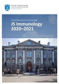 JS Immunology 2020–2021