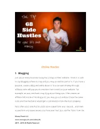 Online Hustles