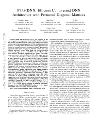 PERMDNN: Efficient Compressed DNN Architecture with Permuted