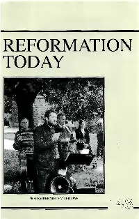 Reformation Today