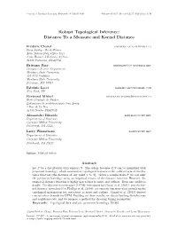 Robust Topological Inference: Distance to a Measure and Kernel Distance
