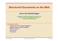 Structured Documents on the Web