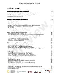 Table of Contents