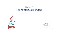 The Applet Class, Swings
