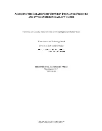 Assessing the Relationship Between Propagule Pressure and Invasion Risk in Ballast Water