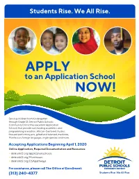 DPSCD Applications Schools Flyer SY20-21