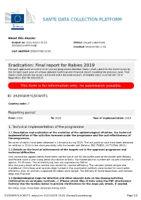 Final Report for Rabies 2019