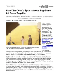 How Diet Coke's Spontaneous Big Game Ad Came Together