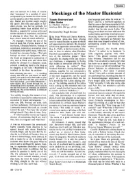 Mockings of the Master Illusionist