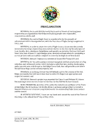 Proclamation