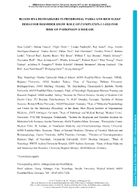 Complexin-1 Is a Biomarker of Synucleinopathy