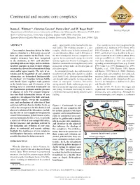 Continental and Oceanic Core Complexes 1888 2013