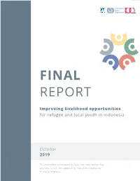 Final Report: Improving Livelihood Opportunities for Refugees