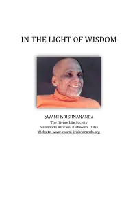 In the Light of Wisdom