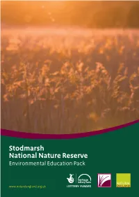 Stodmarsh NNR Education Pack Text
