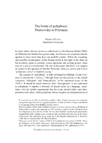 The Bakhtin Circle and Ancient Narrative