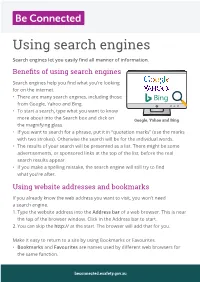 Using Search Engines