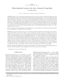 Wader Population Censuses in the Arctic: Getting the Timing Right HANS MELTOFTE1