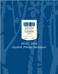 2019 Student /Parent Handbook