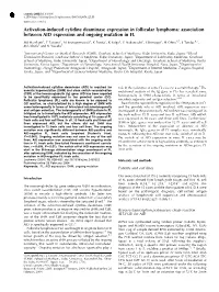 Association Between AID Expression and Ongoing Mutation in FL