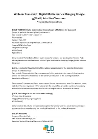 Digital Mathematics: Bringing Google G(Math) Into the Classroom Presented By: Keirsten Pugh