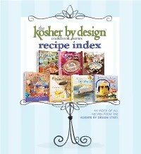 Kosher by Design Series Recipe Index
