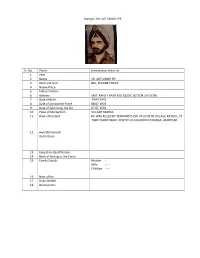 Martyrs: SH. AJIT SINGH, IPS Sr. No. Points Information There on 1. Year