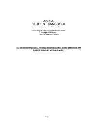 Student Handbook