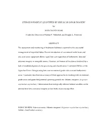 STURGEON HABITAT QUANTIFIED by SIDE-SCAN SONAR IMAGERY By