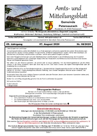 Amts- Und Mitteilungsblatt