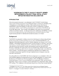 An Addendum to the FY 2016/2017 Gravity Sewer Improvements Project Final Initial Study/Mitigated Negative Declaration (IS/MND), State Clearinghouse No