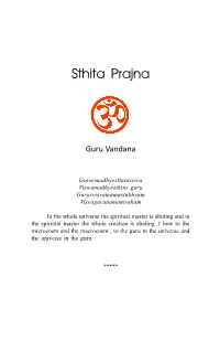 April in the Divine Presence of Guruji and Many Other Monks and Teachers