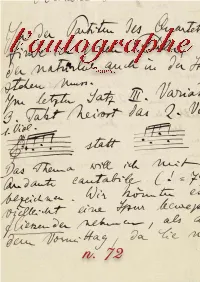 Genève L'autographe