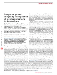 Integrative Genomic Analysis by Interoperation Of