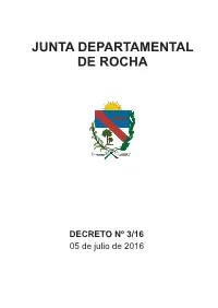 Junta Departamental De Rocha