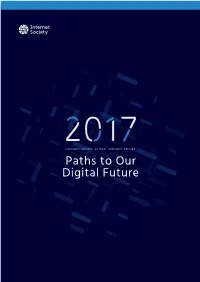 Paths to Our Digital Future Table of Contents