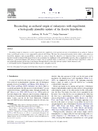 Reconciling an Archaeal Origin of Eukaryotes with Engulfment: a Biologically Plausible Update of the Eocyte Hypothesis