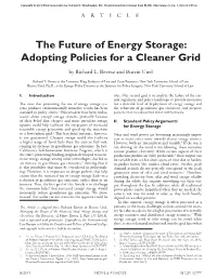 The Future of Energy Storage: Adopting Policies for a Cleaner Grid by Richard L