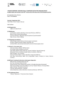 A Public Debate and Seminar on the 40Th