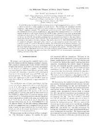 An Effective Theory of Dirac Dark Matter