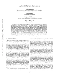Asteroid Surface Geophysics