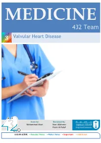 Lecture 3-Valvular Heart Diseases