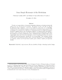 Some Simple Economics of the Blockchain