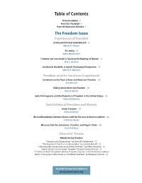 Table of Contents